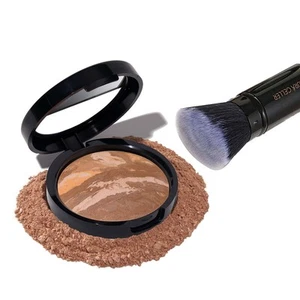 Laura Baked Color-Correcting Powder Foundation + Makeup Brush Set - Full Kits - Picture 1 of 31