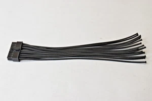 ATX 18P PSU Unterminated Sleeved Pigtail Cable 8" Molex for Custom Power Supply - Afbeelding 1 van 2
