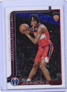 2025-26 Topps Basketball - Tre Johnson III (RC) #206 Washington Wizards  - Picture 1 of 2