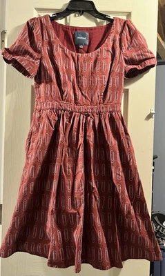 ModCloth Paperclip Vintage Style Retro Pinup Midi Dress Women's Size Medium - Image 1 of 4