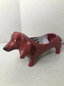 Michelle Allen Designs -Baby Otis Red DACHSHUND Weenie Dog Planter - Picture 1 of 10