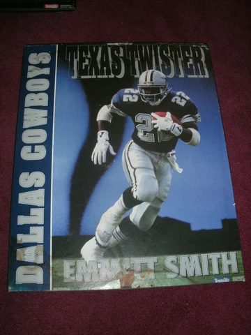 Emmitt Smith Dallas Cowboys NFL Football 20x16 Sign Wood by Costacos Cover