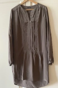Massimo Dutti Gray Silk Dress, Size EU38 - Picture 1 of 4