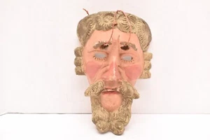 Vintage Guatemalan Conquistador Dance Mask, Hardwood  - Picture 1 of 12