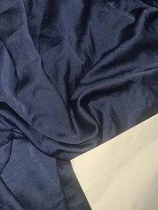 tissu satin crepe bleu marine vente au metre - Photo 1/1