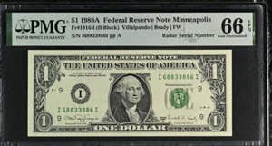 RARE True "Matching Block" Radar 1988A Minneapolis PMG Gem 65EPQ I68833886I - Picture 1 of 2