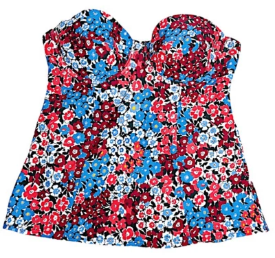 Tankini floral de playa Ann Taylor LOFT con correa extraíble nuevo con etiquetas mediano Foto 1 de 4