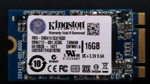 Kingston SSDNow RBU-SNS4151S3/16GD 16GB SSD NGFF M.2 SATA Solid State Drive - Picture 1 of 2
