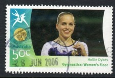 2006 COMMONWEALTH GAMES 50c STAMP  FINE USED  SCAN#B738