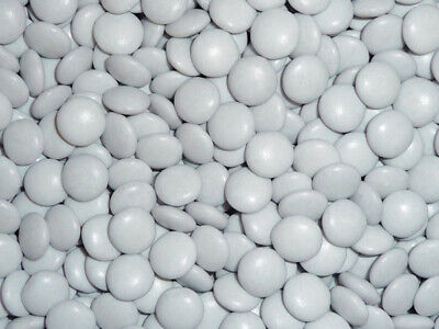 Choc Drops - White Single Colour Smarties Clones (500g Bag) • 8.86$