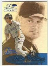 MATT WILLIAMS SN /99 1999 FLAIR SHOWCASE LEGACY COLLECTION POWER ROW 3 DBACKS