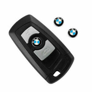 2x For BMW Key Fob Remote Badge Logo 14 MM Sticker Emblem