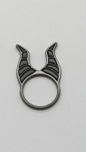 Anillo de esmalte plano de la bella durmiente cuernos maléfica de Disney talla 7 - Imagen 1 de 7