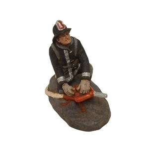 Michael Garman Productions Boquilla Bombero Estatua Bombero Arte Pintado a Mano - Imagen 1 de 10