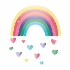 Wall Stickers Rainbow Love Heart Eco friendly Vinyl PVC Decals Art Murals Decor