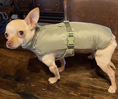 Abrigo para perro, XS, salvia, botas y cebada Foto 1 de 4