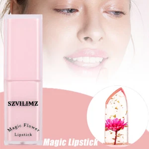 Temperature Change Lipstick Waterproof Pink Flower Make Up Lipstick Anti-Dry - Picture 1 of 20