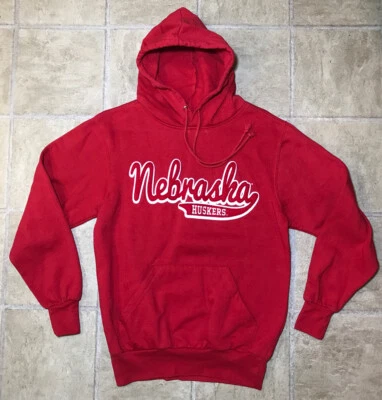 Nebraska Huskers Hoodie Men’s Small on MV Sport Tag Red Pullover - Image 1 of 4