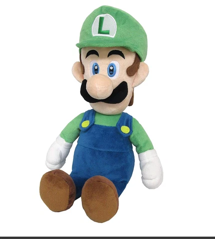 Super Mario Bros. Jumbo Size LUIGI Plush Doll Stuffed Toy 15" Kid Xmas Gift Cover