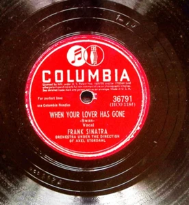 FRANK SINATRA – WHEN YOUR LOVER HAS GONE / I SHOULD CARE 78 RPM 963 - Picture 1 of 3
