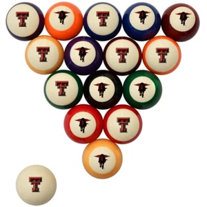 Texas Tech Red Raiders Billardkugel Set - Standardfarben - Bild 1 von 1
