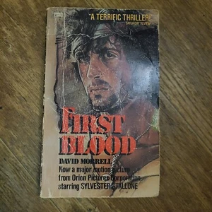 First Blood David Morrell 1st Movie Tie-in Paperback 1982 1st Ballantine Rambo - Picture 1 of 4