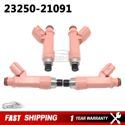4x Inyector de combustible 23250-21091 para Toyota Prius C 2012-2016 2325021091 23209-21091 Foto 1 de 4