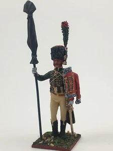 Painted Napoleonic tin soldier 1/30, French Mounted chasseur figure VID SOLDIERS - Picture 1 of 7