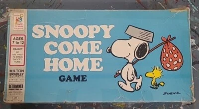 VTG 1973 Snoopy Come Home board game Milton Bradley Used  - Image 1 of 4