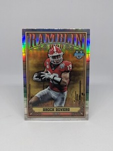 Brock Bowers 2023 Bowman U Chrome "Ramblin Man" REFRACTOR Rookie Card RC #RM-1