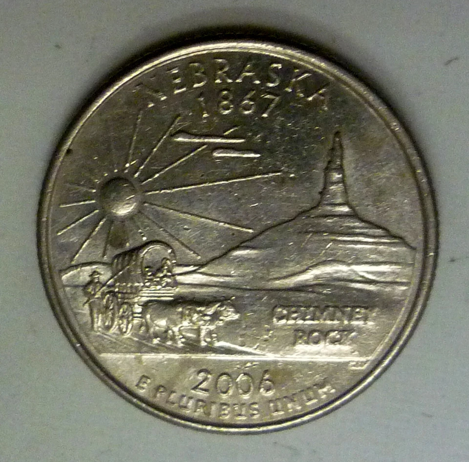 2006 D Nebraska U.S. State Quarter Chimney Rock 'Nice & Sharp Details'. - Image 1 of 2