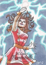 DC Comics Bombshells 2, Roberto Duque Sketch Card 1/1