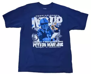 VTG 2009 Indianapolis Colts Peyton Manning 4 Time MVP Shirt SIZE MEDIUM REEBOK - Picture 1 of 7