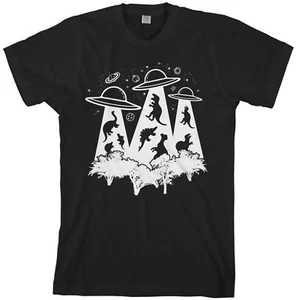 Camiseta Para Hombre Secuestrado Alienígena Dinosaurio Divertida OVNI T-Rex Science - Imagen 1 de 8