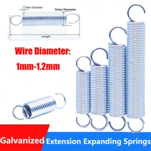 Extension Tension Springs Double Coil Extending Spring Wire Diameter 1mm-1.2mm - Picture 1 of 8