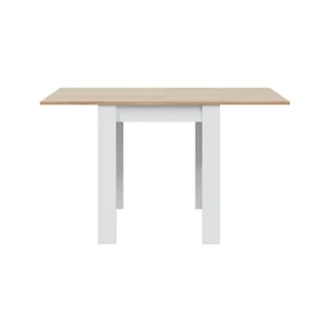 Tavolo da pranzo allungabile 4 posti fino a 134 cm in legno bianco e rovere - Foto 1 di 6