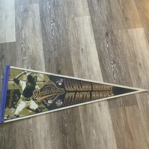 1995 World Series Cleveland Indians vs Atlanta Braves Wimpel Wincraft 30" Vintage - Bild 1 von 5