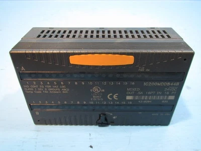 GE Fanuc IC200MDD844B Out Mixed VersaMax Micro Controller Control Module PLC - Image 1 of 4