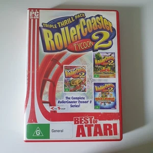 RollerCoaster Tycoon 2 Triple Thrill Pack PC Game Atari 2003 Simulator Wacky - Picture 1 of 4
