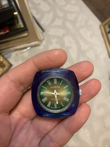 VTG Globose Mechanical Lucite 37mm Men’s Watch Swiss Movement Working - Picture 1 of 7