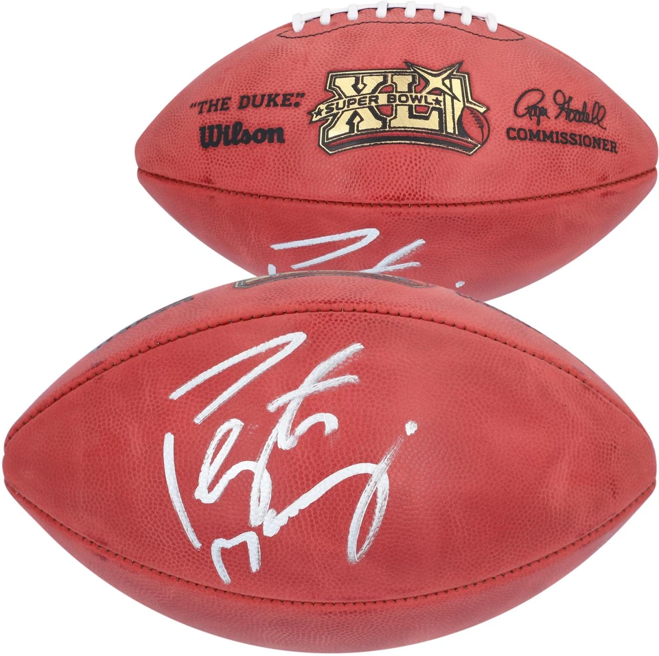 Fútbol americano profesional Wilson Super Bowl XLI firmado por Peyton Manning Indianapolis Colts Foto 1 de 1