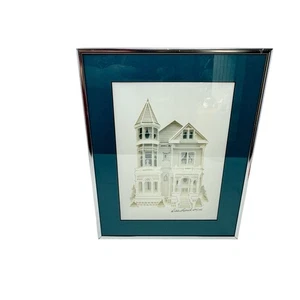 Imagen de casa victoriana 3D de Debbie Patrick firmada número 699/1750 arte dimensional - Imagen 1 de 8