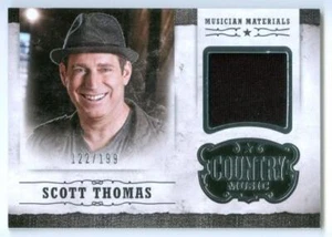 SCOTT THOMAS ""TARJETA DE MATERIALES MUSICALES/199" PANINI MÚSICA COUNTRY 2014 - Imagen 1 de 1