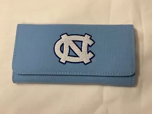 New North Carolina Tar Heels Blue Team Logo Debbie Fabric Wallet, NCAA - Picture 1 of 5