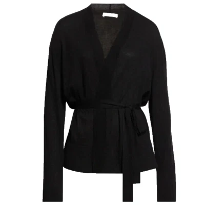 NUEVA, Camiseta Vince Mezcla Lana y Cachemira con Cinturón en Negro Talla M #S7990 Foto 1 de 4