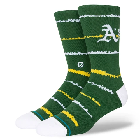 Men's Stance Oakland Athletics Chalk Crew Socks Cover