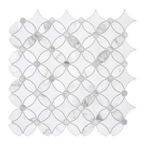 SUNWINGS 10-Sheet 11.2"x11.2" Coin Waterjet Peel and Stick Backsplash Wall Tile - Picture 1 of 20