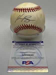 Kevin Brown Rangers Marlins Dodgers Signed Autograph OMLB Baseball PSA DNA - Picture 1 of 2