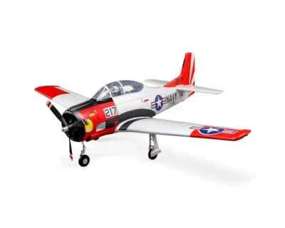 E-flite EFlite T28 T-28 Trojan 1.2m PNP Plug In Play Electric RC Airplane - Image 1 of 4