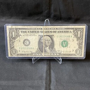$1 One Dollar Gutter Fold Error Series 1969 (Multiple Folds) - Picture 1 of 4